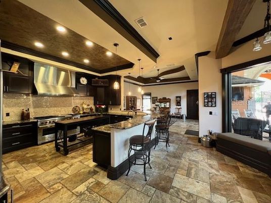 Interior, Kitchen, Pendant Lights, Recessed Lighting, Stainless Steel Appliances