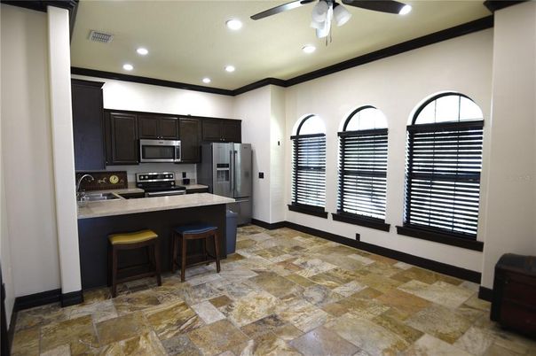 Interior, Kitchen, Recessed Lighting, Stainless Steel Appliances