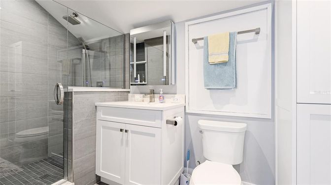Bathroom, Glass Shower, Interior