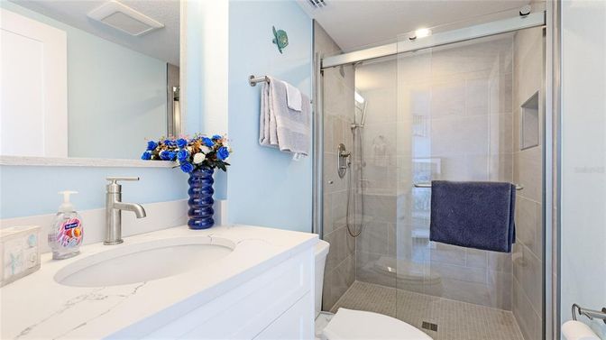 Bathroom, Glass Shower, Interior