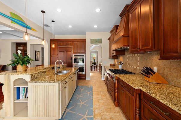 Interior, Kitchen, Pendant Lights, Recessed Lighting, Stainless Steel Appliances