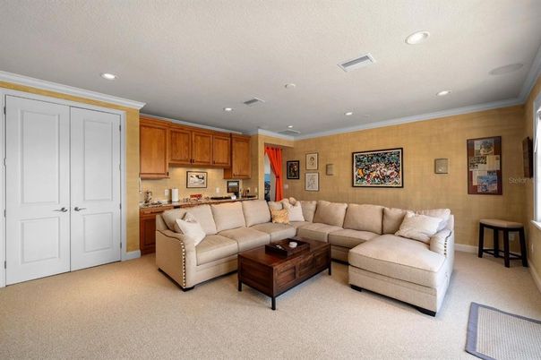 Interior, Kitchen, Living room, Recessed Lighting