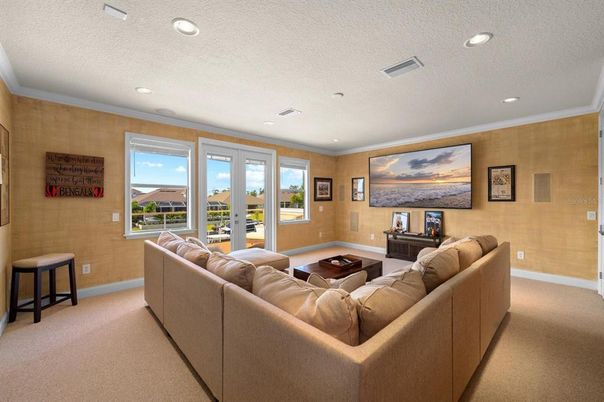 Interior, Living room, Recessed Lighting