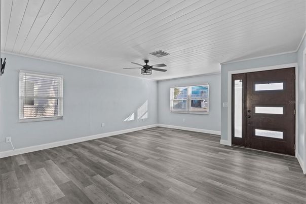 Empty room, Interior, Wood Texture Flooring