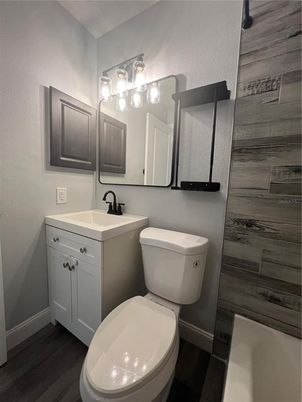 Bathroom, Interior, Wood Texture Flooring