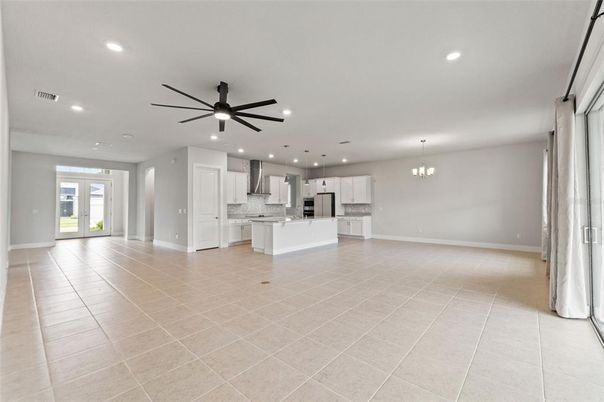 Chandelier, Empty room, Interior, Kitchen, Pendant Lights, Recessed Lighting