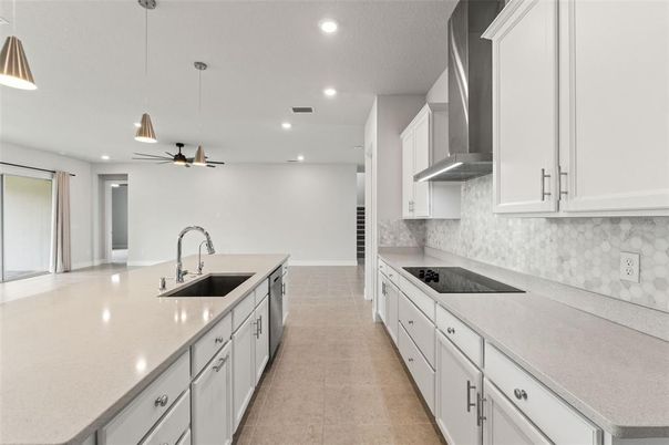 Interior, Kitchen, Pendant Lights, Recessed Lighting