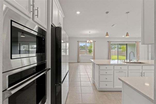 Interior, Kitchen, Pendant Lights, Recessed Lighting, Stainless Steel Appliances