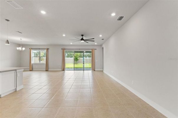 Chandelier, Empty room, Interior, Recessed Lighting