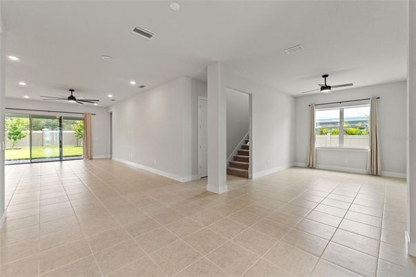 Empty room, Interior, Recessed Lighting