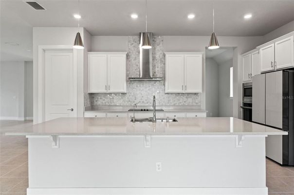 Interior, Kitchen, Pendant Lights, Recessed Lighting, Stainless Steel Appliances