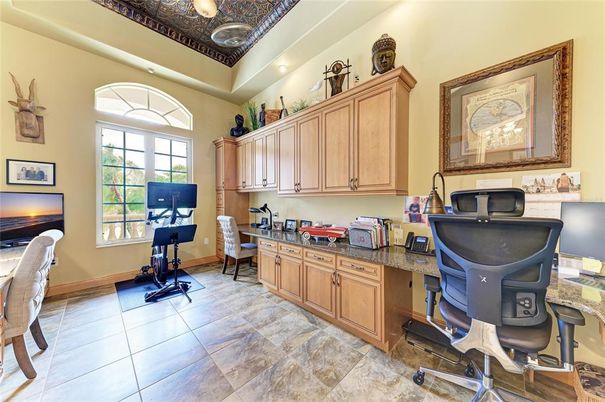 Home Office, Interior, Recessed Lighting