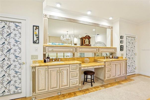 Bathroom, Chandelier, Interior, Recessed Lighting