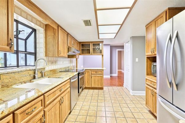 Interior, Kitchen, Wood Texture Flooring