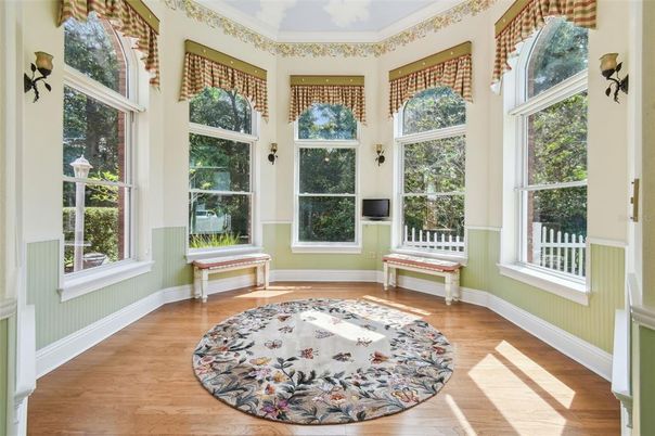 Interior, Sun Room, Wood Texture Flooring