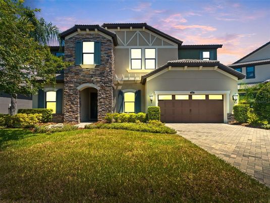 Attached, Exterior, Facade, Mediterranean