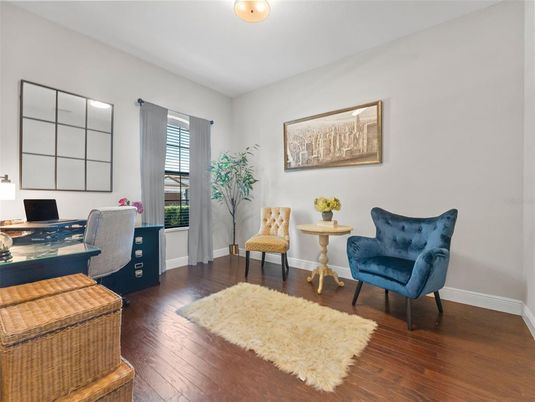Home Office, Interior, Wood Texture Flooring