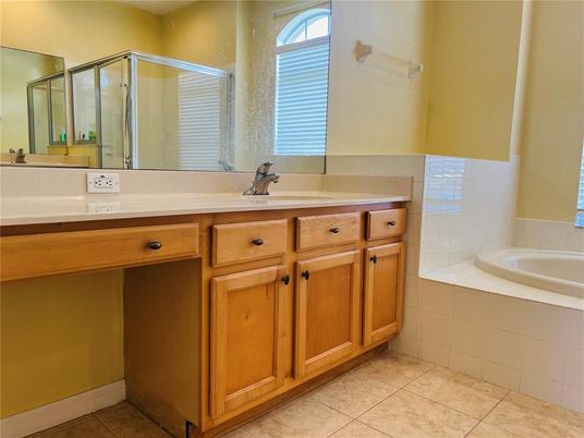 Bathroom, Dual Sink Vanities, Glass Shower, Interior