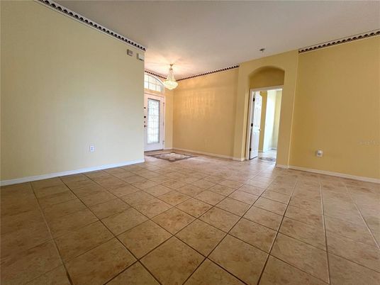 Chandelier, Empty room, Interior