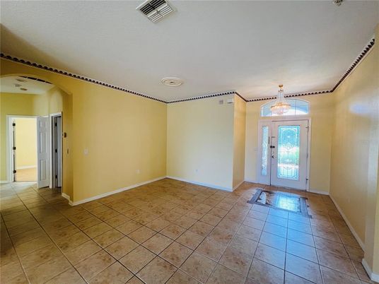 Chandelier, Empty room, Interior