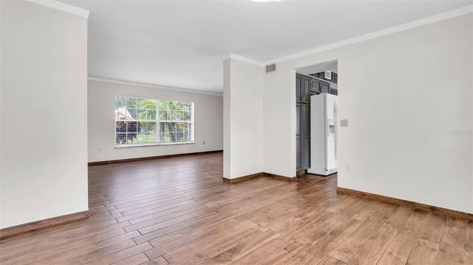 Empty room, Interior, Kitchen, Wood Texture Flooring