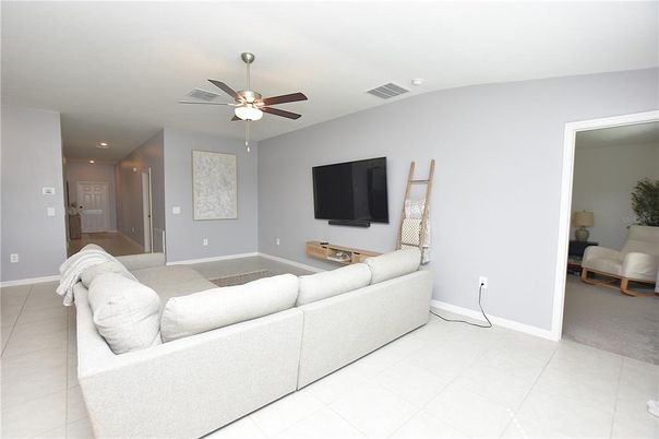 Interior, Living room, Recessed Lighting