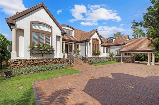Backyard, Exterior, Facade, Tudor Revival