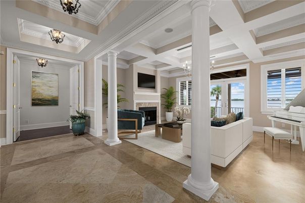 Fireplace, Interior, Living room, Piano