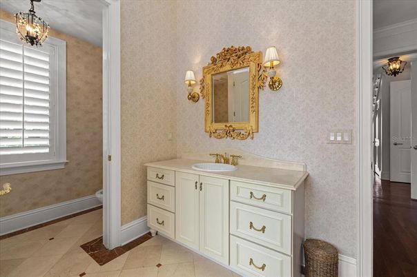 Bathroom, Interior, Wood Texture Flooring