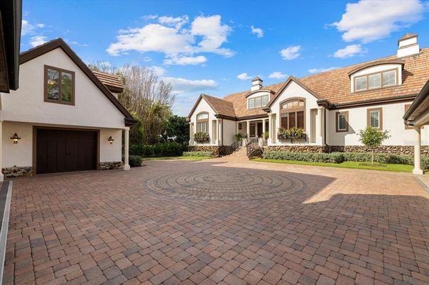 Attached, Backyard, Exterior, Facade, French Provincial