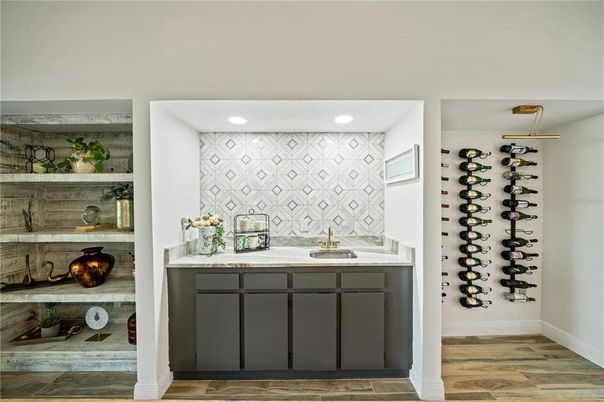 Interior, Recessed Lighting, Wine Storage, Wood Texture Flooring