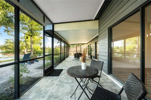 Interior, Sun Room, Wood Texture Flooring