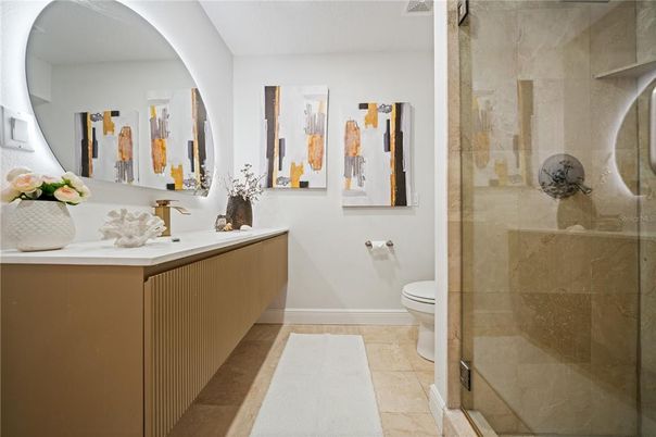 Bathroom, Glass Shower, Interior