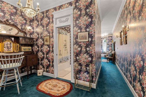 Bathroom, Chandelier, Interior