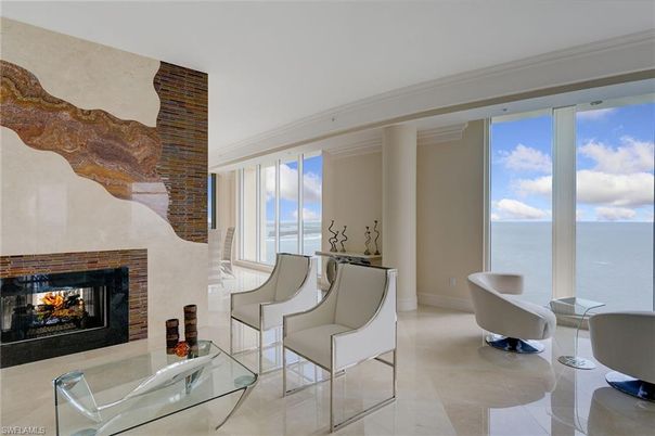 Fireplace, Interior, Stone Walls, Water