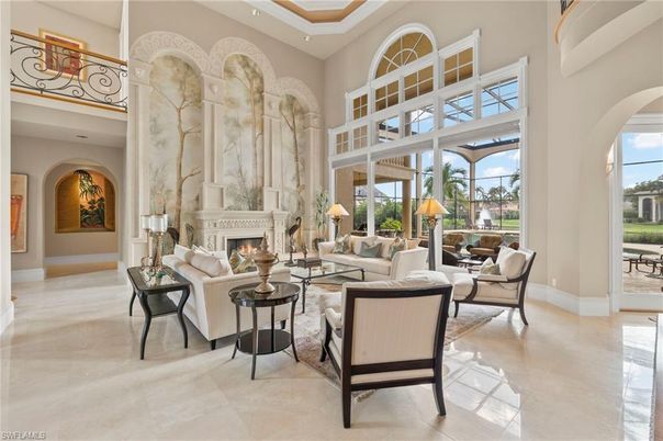 Fireplace, Interior, Living room, Recessed Lighting