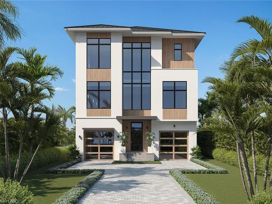 Attached, Exterior, Facade, Modern