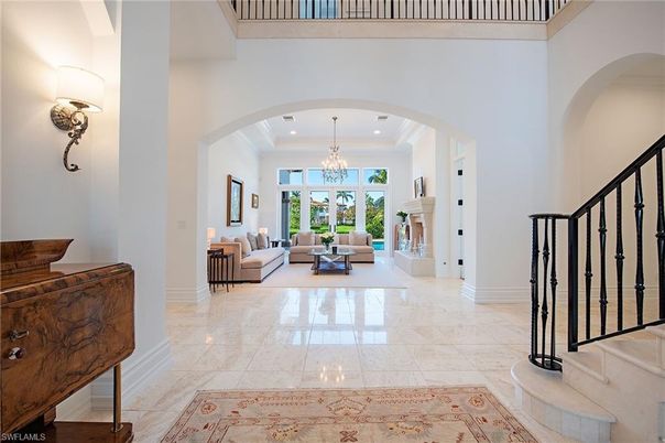 Chandelier, Fireplace, Interior, Living room, Recessed Lighting