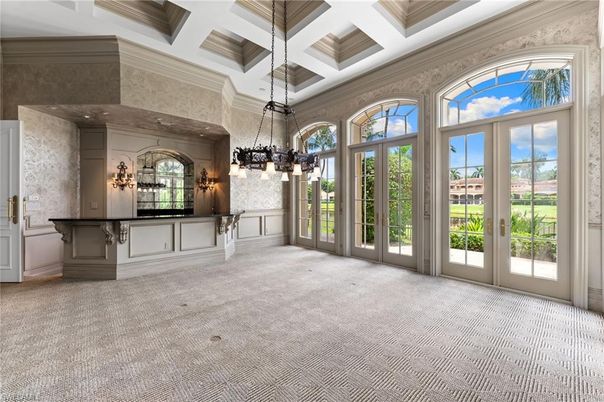 Empty room, Interior, Pendant Lights, Recessed Lighting