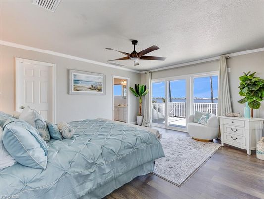 Bedroom, Interior, Water, Wood Texture Flooring