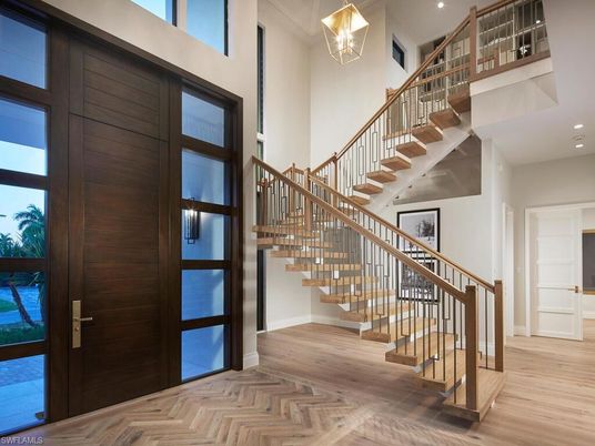 Interior, Pendant Lights, Recessed Lighting, Wood Texture Flooring