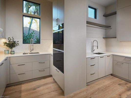 Interior, Kitchen, Wood Texture Flooring