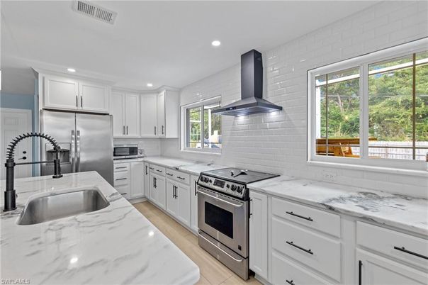 Interior, Kitchen, Recessed Lighting, Stainless Steel Appliances