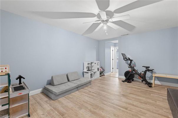 Fitness Equipment, Interior, Wood Texture Flooring