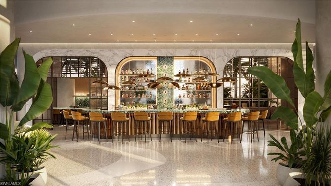 Interior, Marble Walls, Recessed Lighting