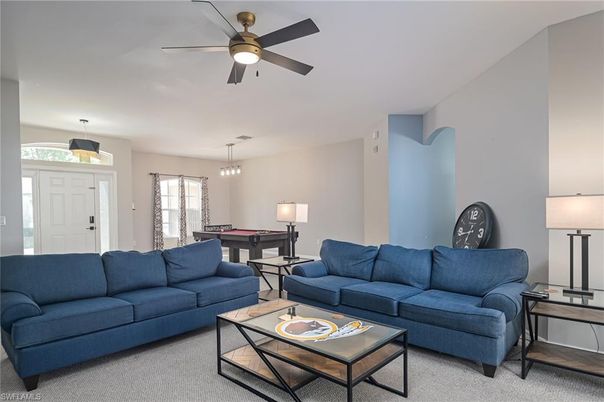 Billiard Table, Game Room, Interior, Living room, Pendant Lights