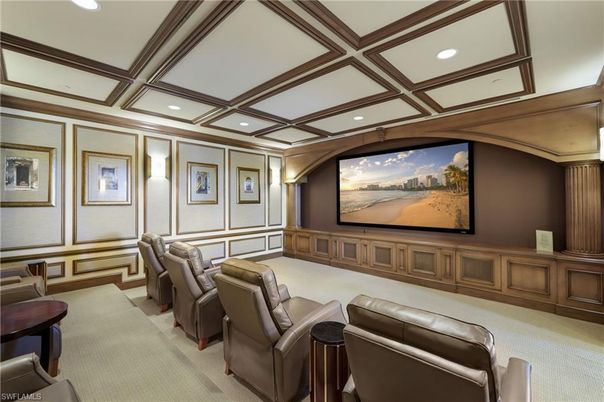 Home Theatre Room, Interior, Projection Screen, Recessed Lighting, Theatre Room