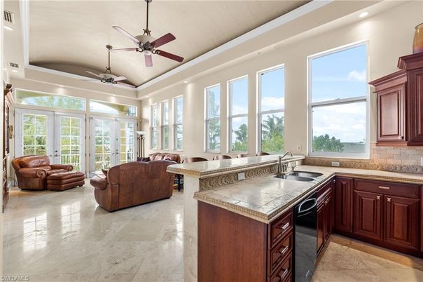 Interior, Kitchen, Living room, Recessed Lighting