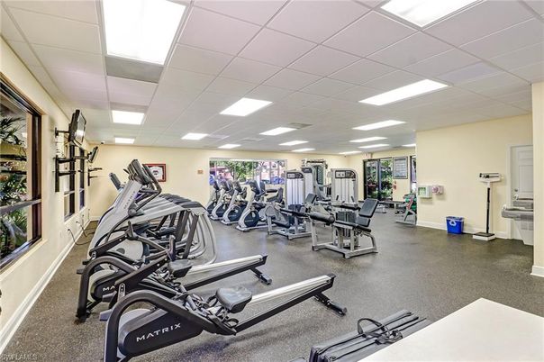 Fitness Equipment, Gym, Interior, Recessed Lighting
