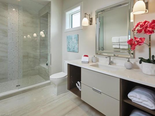 Bathroom, Glass Shower, Interior
